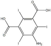 2,4,6-triiodo-5-aminoisophthalic acid Struktur