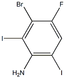  3-Bromo-4-fluoro-2,6-diiodo-phenylamine