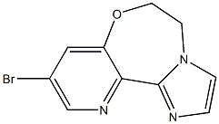 9-bromo-5,6-dihydroimidazo[1,2-d]pyrido[2,3-f][1,4]oxazepine 结构式