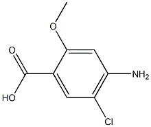 4-AMINO-5-CHLORO-2-METHOXYBENZOIC ACID Metoclopramide Impurity C Structure