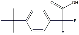 2-(4-叔-丁基苯基)-2,2-二氟乙酸,,结构式