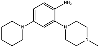 2-(4-methylpiperazin-1-yl)-4-(piperidin-1-yl)aniline Struktur