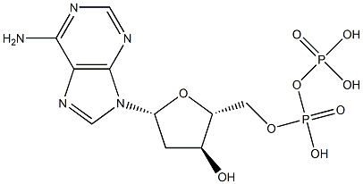 2'-DEOXYADENOSINE-5'-DIPHOSPHATE 化学構造式