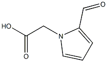 (2-FORMYL-1H-PYRROL-1-YL)ACETIC ACID 化学構造式