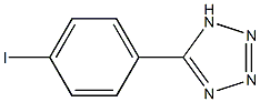 5-(4-IODOPHENYL)-1H-TETRAZOLE,,结构式