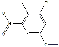 2-CHLORO-4-METHOXY-6-NITRO TOLUENE 化学構造式