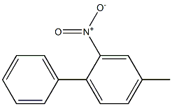 2-硝基-4-甲基联苯,,结构式