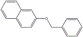 2-benzyoxynaphthalene 化学構造式