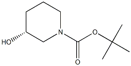 (R)-1-BOC-3-HYDROXYPIPERIDINE Structure