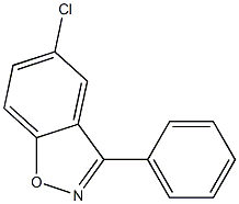 3-苯基-5-氯苯并异恶唑,,结构式