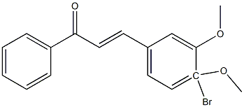 4Bromo-3,4-DimethoxyChalcone,,结构式