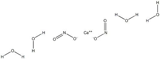 Calcium nitrite tetrahydrate,,结构式