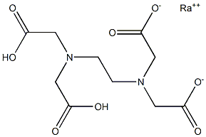 Radium dihydrogen EDTA Structure