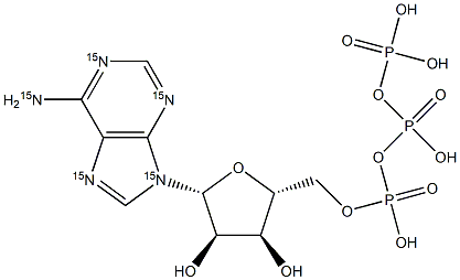 Adenosine 5'-Triphosphate-15N5 Struktur