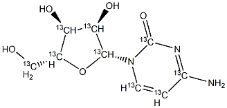 Cytidine-13C9 Structure