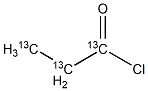 Propionyl Chloride-13C3 Structure