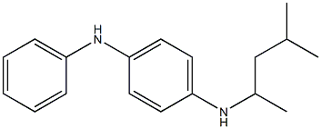 N-(1,3-dimethylbutyl)-N'-phenyl-p-phenylenediamine 化学構造式