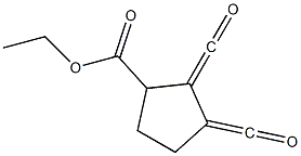 Ethyl dicarbonylcyclopentylcarboxylate Struktur