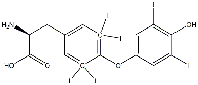 3,5-二碘-L-甲状腺素 结构式