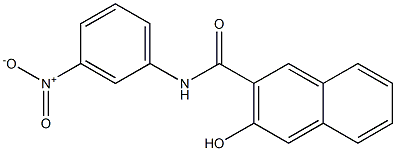 2-hydroxy-N-(3-nitrophenyl)-3-naphthalenecarboxamide Struktur