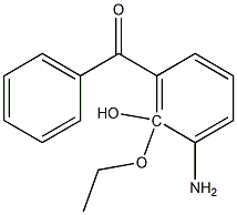 2-羟基-3-苯甲酰-邻乙氧苯胺 结构式