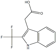 2-(三氟甲基)-1H-吲哚-3-乙酸,,结构式