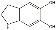 5,6-二羟基吲哚啉,,结构式