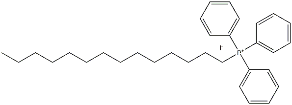 Tetradecyltriphenylphosphonium iodide Structure