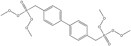 4,4'-Bis(dimethoxyphosphonomethyl)diphenyl 化学構造式