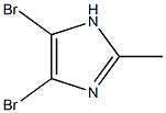 4,5-Dibromo-2-methylimidazole 化学構造式