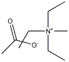 Methyltriethylammonium acetate Structure