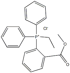 Methoxyformylethyltriphenylphosphonium chloride Struktur