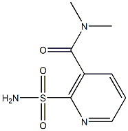 2-氨基磺酰基-N,N-二甲基烟酰氨, , 结构式