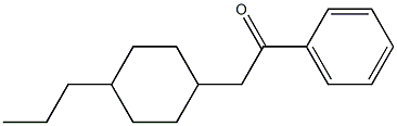 4-propylcyclohexyl acetophenone Structure