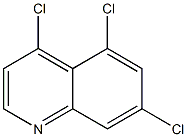 4,5,7-三氯喹啉, , 结构式