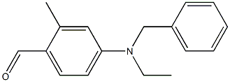 N-ethyl-N-benzyl-4-amino-2-methylbenzaldehyde Structure