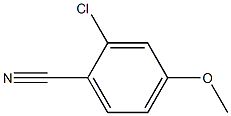2-chloro-4-Methoxy benzene nitrile 化学構造式