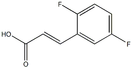 反-2,5-二氟肉桂酸 结构式