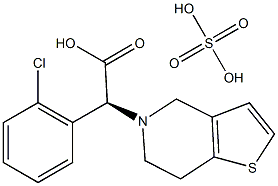 氯吡格雷硫酸盐, , 结构式