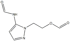 5-Formylamino-1-(2-formyloxyethyl)pyrazole Struktur