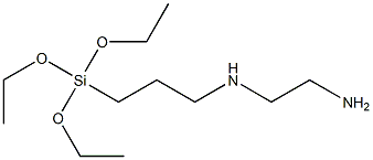 3-(2-氨乙基)-氨丙基三乙氧基硅烷, , 结构式