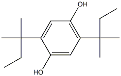 2,5-二特戊基对苯二酚, , 结构式