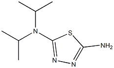 2-amino-5-diisopropylamino-1,3,4-thiadiazole Struktur