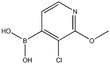3-氯-2-甲氧基-4-吡啶硼酸,,结构式