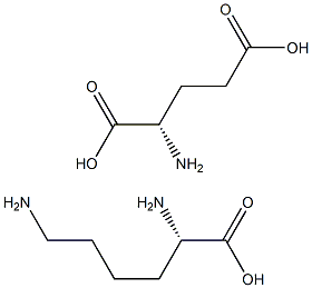 L-赖氨酸-L-谷氨酸盐, , 结构式