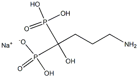 4-amino-1-hydroxybutylidene-1,1-diphosphonic acid monosodium salt Structure