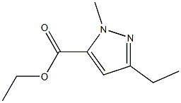 Ethyl 3-ethyl-1-methylpyrazole-5-carboxylate Struktur