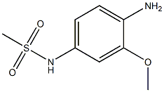 2-甲氧基-4-甲磺酰氨基苯胺, , 结构式