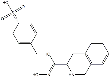 (S)-1,2,3,4-四氢-3-异喹啉羧酸卞酯对甲苯磺酸盐, , 结构式