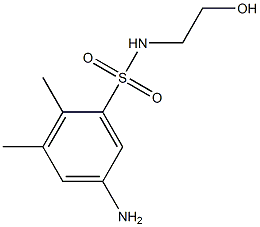 5-amino-N-(2-hydroxyethyl)-2,3-dimethylbenzenesulfonamide 化学構造式